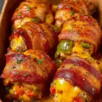 Bacon-Wrapped Cheesy Chicken Bombs are a must-try dish! 3 Bacon-Wrapped Cheesy Chicken Bombs