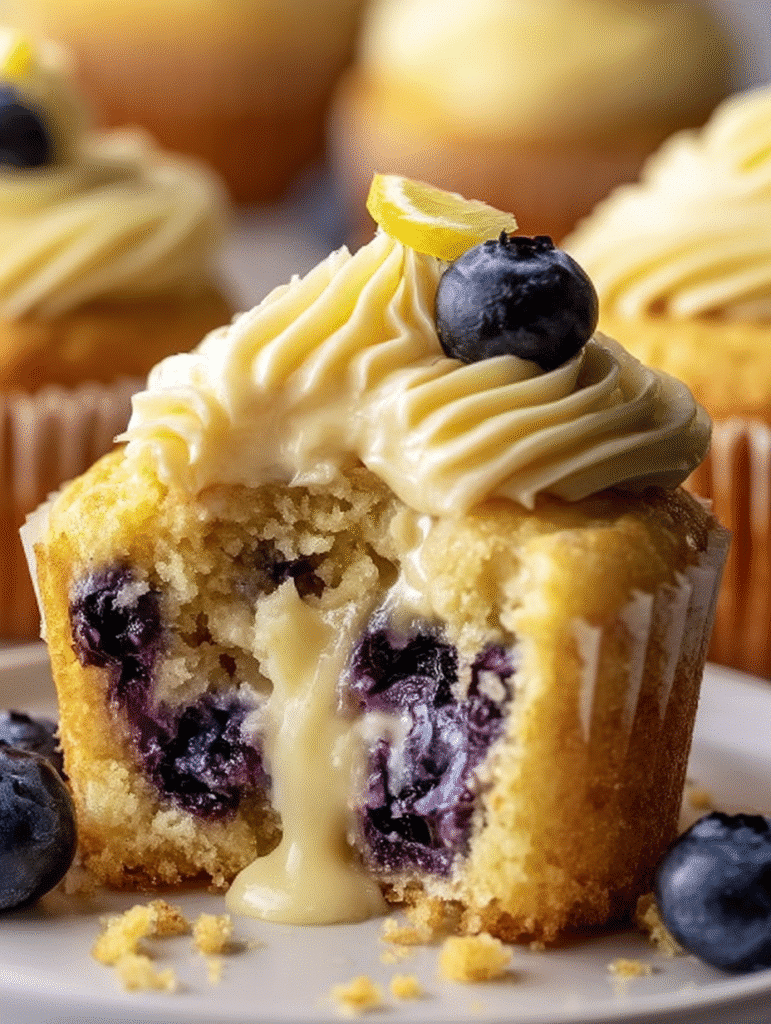 Blueberry Lemon Cream Muffins
