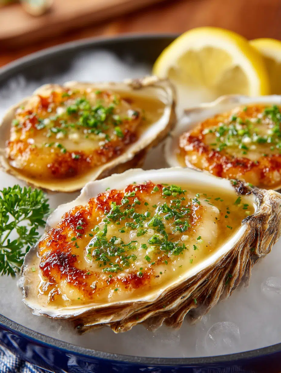 Broiled Parmesan Garlic Oysters