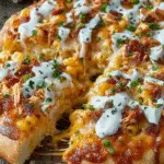 Buffalo Chicken Mac & Cheese Pizza: Your Game-Day Delight! 3 Buffalo Chicken Mac & Cheese Pizza (Game-Day Mashup)