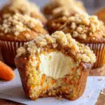 Carrot Cake Cheesecake Muffins delight your taste buds! 3 Carrot Cake Cheesecake Muffins