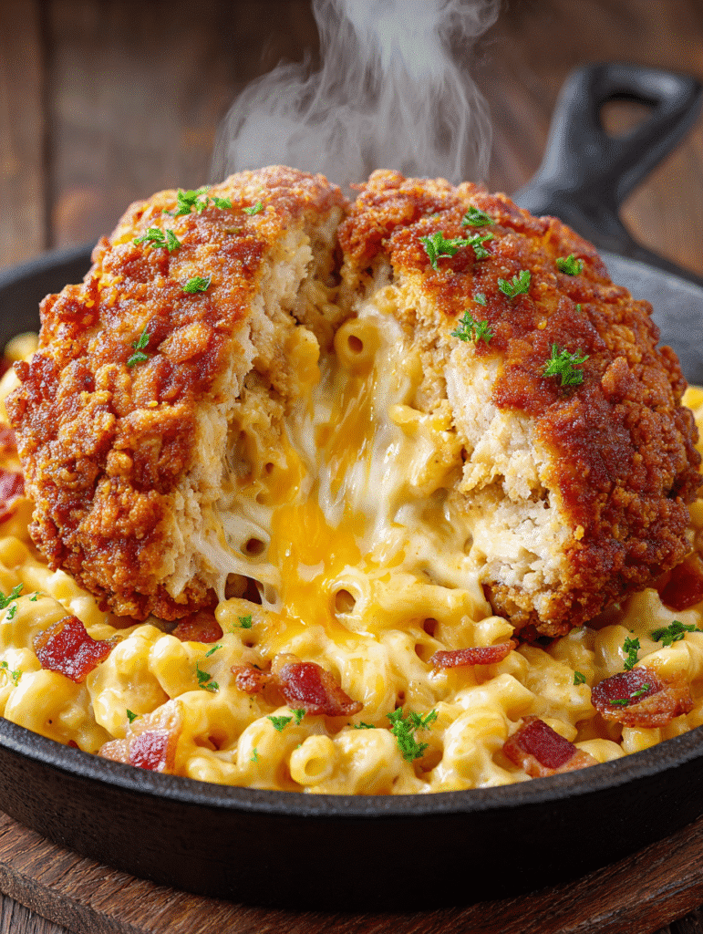 Cheese-Stuffed Fried Chicken Meteor