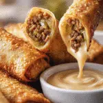 Cheeseburger Egg Rolls with “Big Mac” Sauce are irresistible! 3 Cheeseburger Egg Rolls with “Big Mac” Sauce