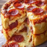 Deep Dish Pepperoni Pizza Cake: A Unique Recipe to Try! 3 Deep Dish Pepperoni Pizza Cake