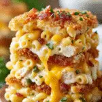 Loaded Mac and Cheese Tower (Crispy Chicken Stack) 3 Loaded Mac and Cheese Tower (Crispy Chicken Stack)