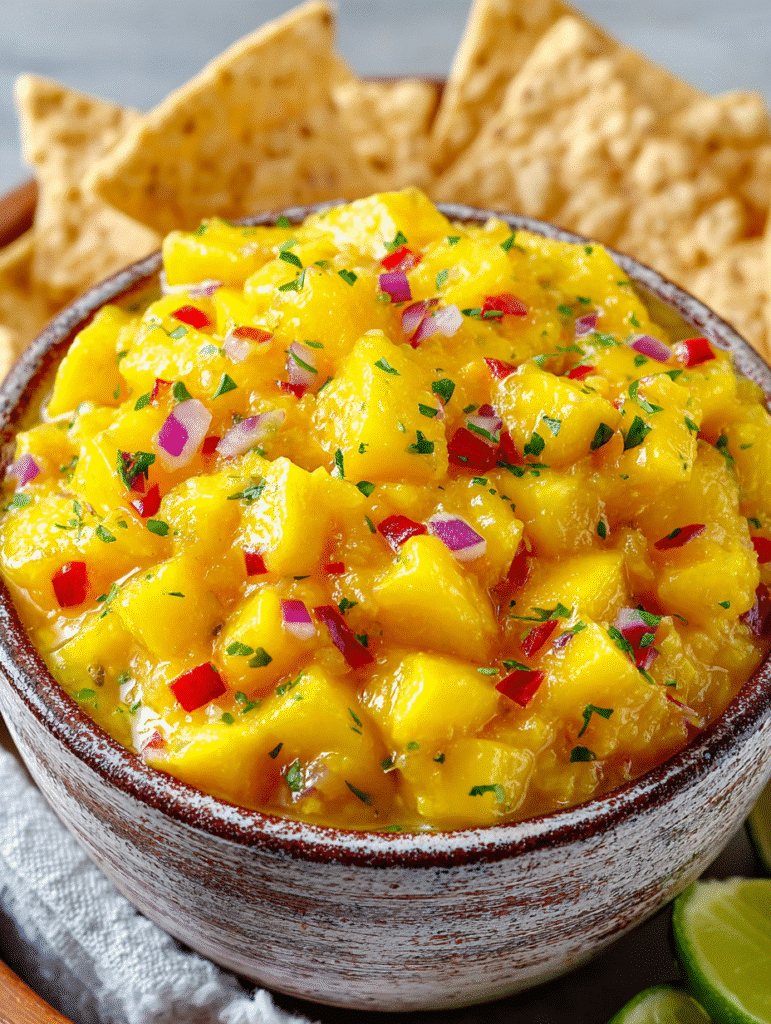 Mango Passionfruit Salsa Dip