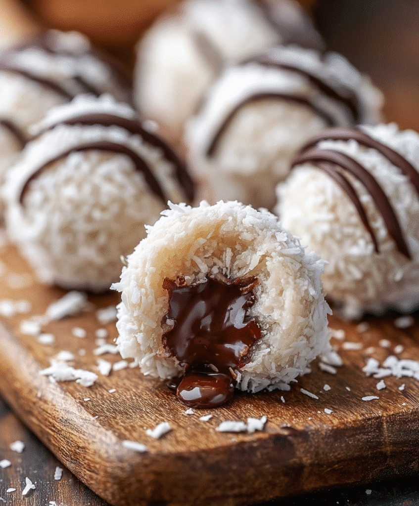 No Bake Coconut Chocolate Balls