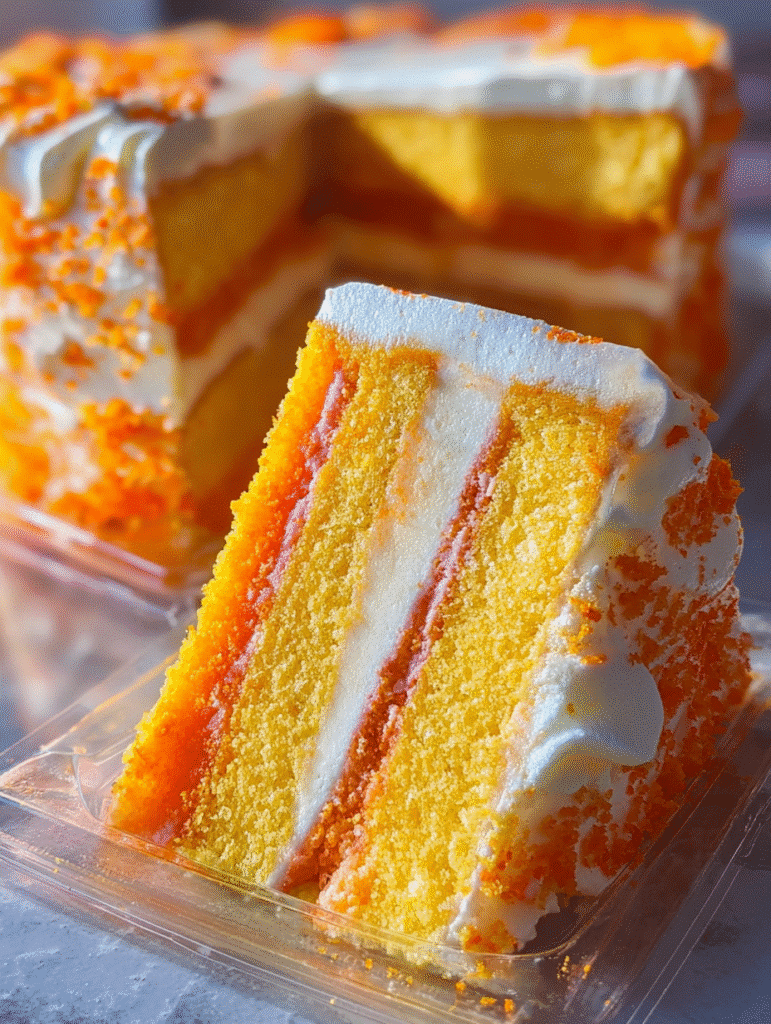 Orange Creamsicle Crunch Cheesecake Cake