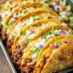 Oven-Baked Cheesy Tacos (Crispy & Loaded) You'll Love 3 Oven-Baked Cheesy Tacos (Crispy & Loaded)
