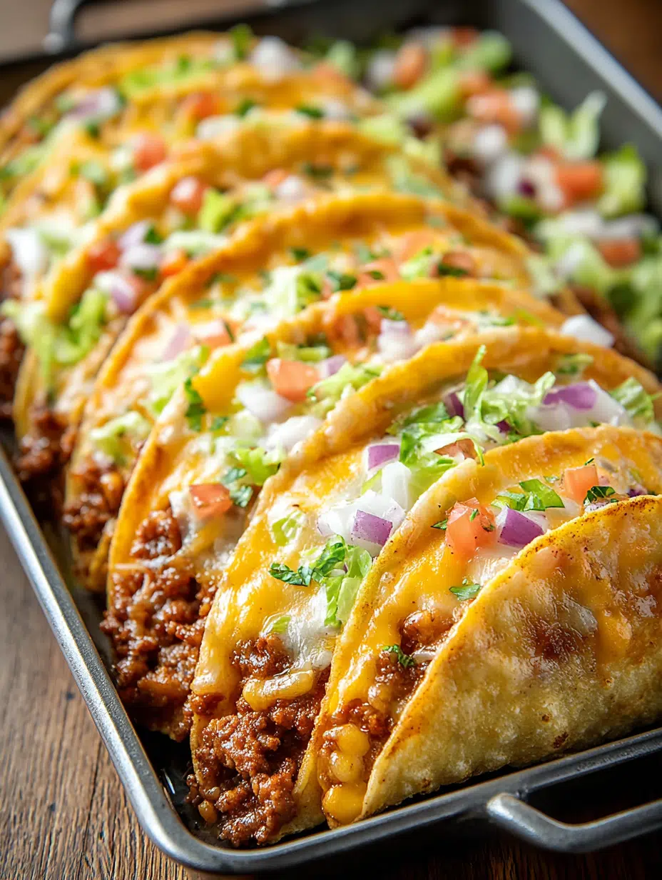Oven-Baked Cheesy Tacos (Crispy & Loaded) You'll Love 2 Oven-Baked Cheesy Tacos (Crispy & Loaded)