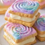 Pastel Swirl Ice-Cream Sandwiches: Try This Fun Recipe! 3 Pastel Swirl Ice-Cream Sandwiches