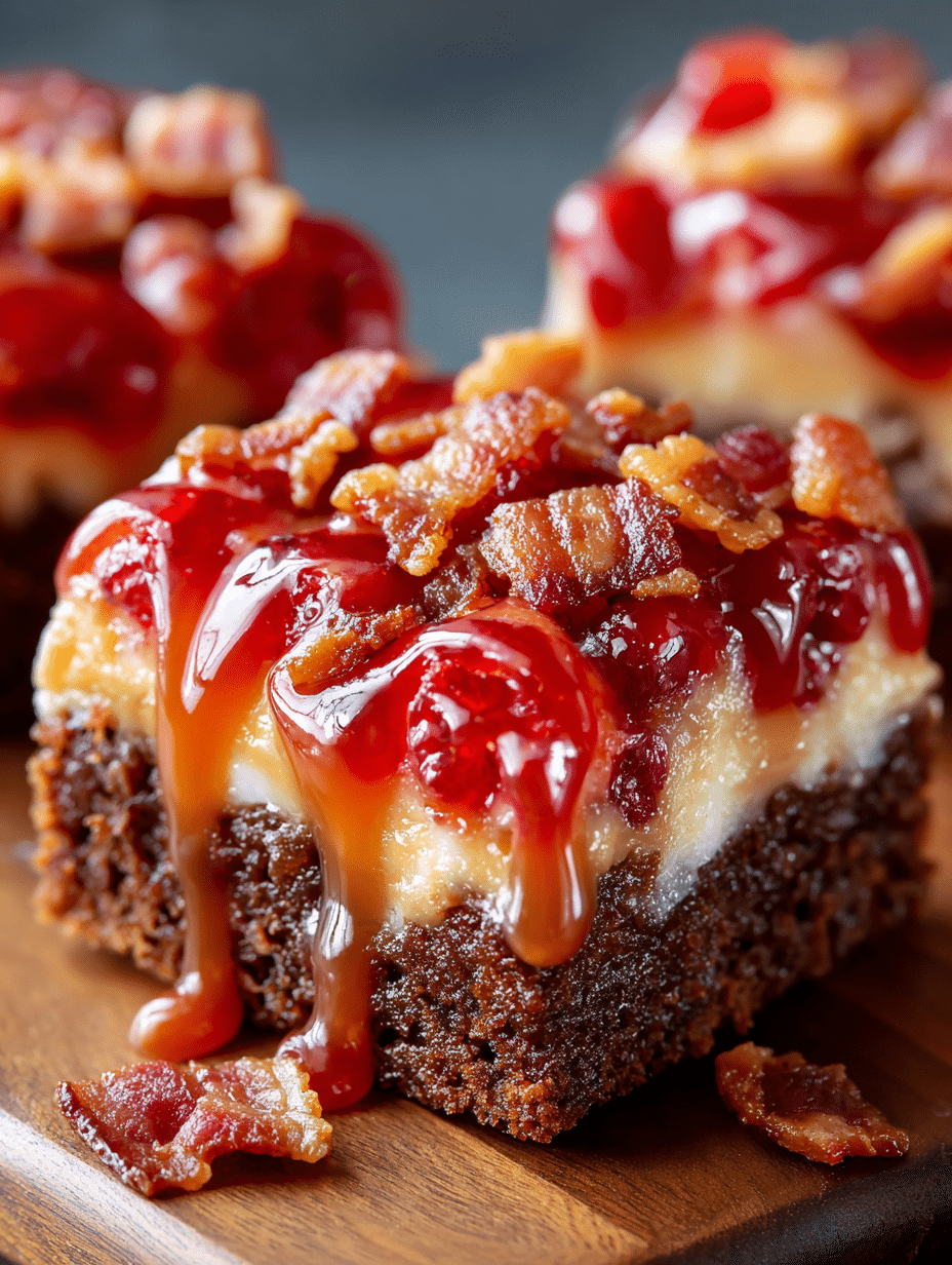 Peanut Butter Jelly Bacon Brownies