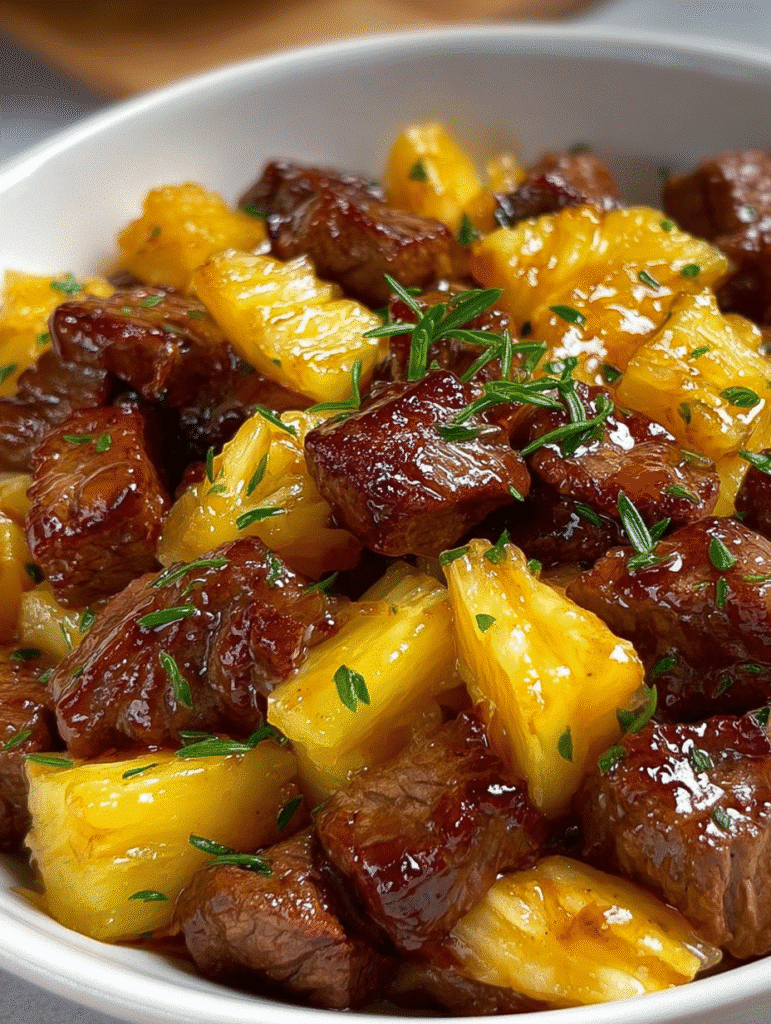 Pineapple Beef Stir-Fry