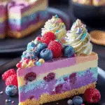 Rainbow Berry Cheesecake: A Colorful Delight Recipe! 3 Rainbow Berry Cheesecake