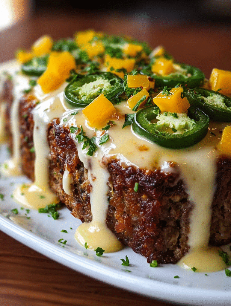 Smoky Jalapeño Popper Meatloaf