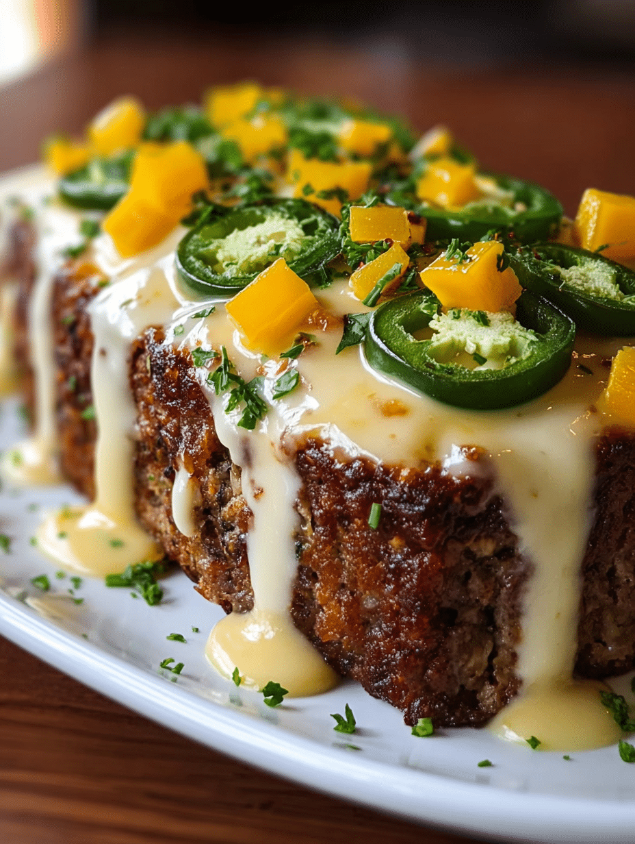 Smoky Jalapeño Popper Meatloaf: A Flavorful Delight! 2 Smoky Jalapeño Popper Meatloaf