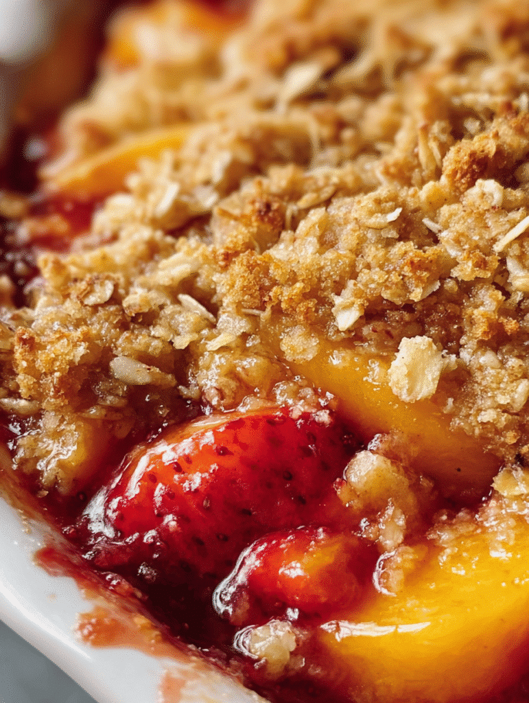 Strawberry Peach Crisp