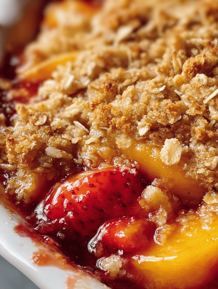 Strawberry Peach Crisp