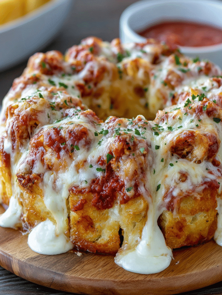 Stuffed Croissant Lasagna Ring