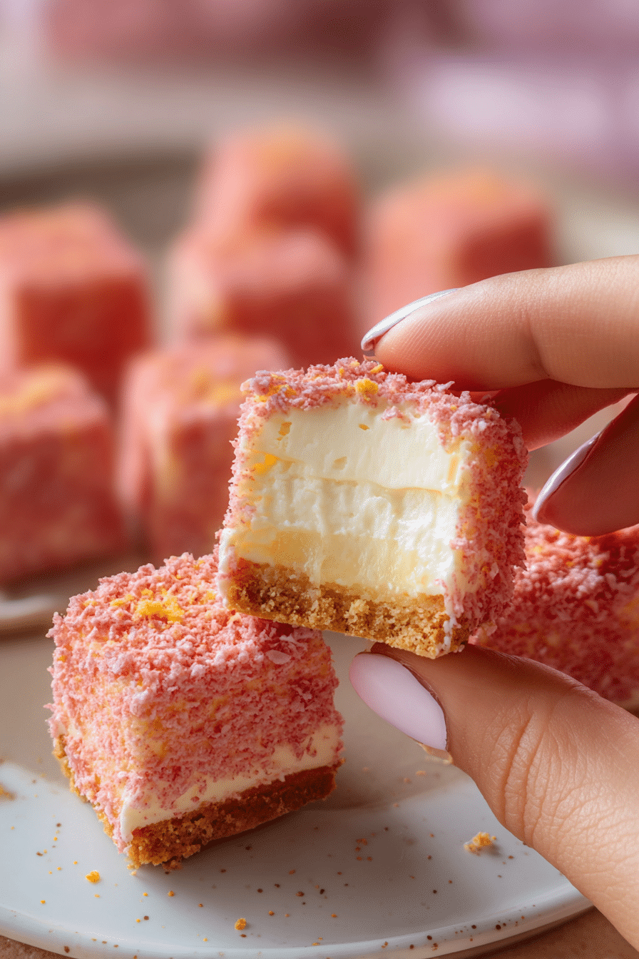 Strawberry Crunch Cheesecake Bites 4 u1127111147 a bitten pina colada cheesecake bite creamy pinea ec4b386e e99e 4df0 afd0 e4f5a3819ffd 0