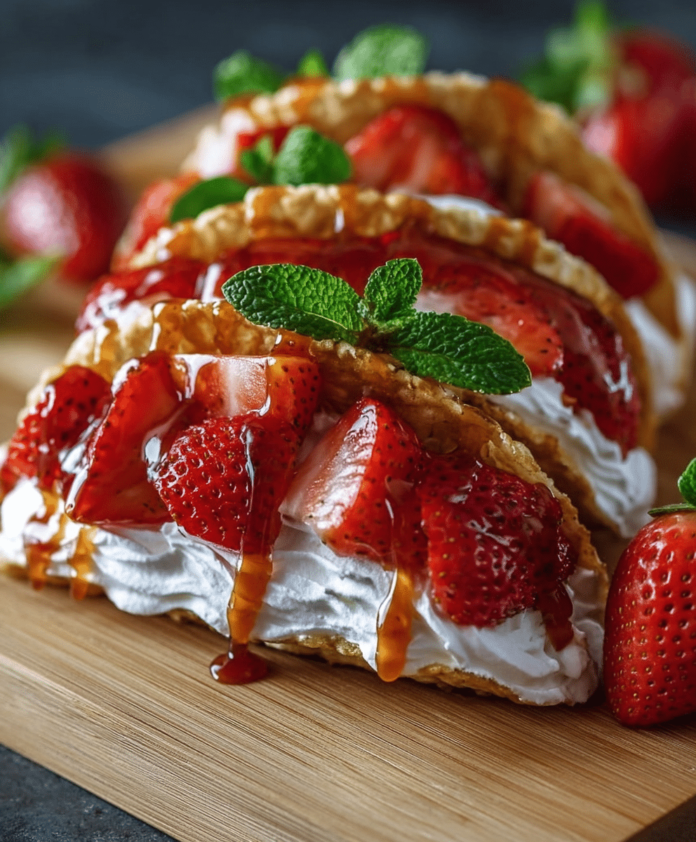 Strawberry Cheesecake Dessert Tacos 4 u1127111147 httpss.mj .run96bcqZJ1bG4 close up of strawberry c 8214e148 4e20 431f 8b23 7aa50f3f45bd 3
