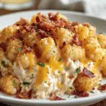 Chicken Bacon Ranch Tater Tot Casserole 6 u1127111147 httpss.mj .runsnMsoTenc8c close up of a creamy chi 5ba52ddc 7b37 47a3 a1e3 6629c7650957 0