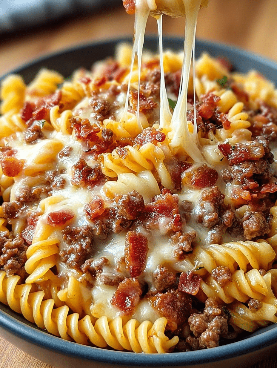 Bacon Cheeseburger Pasta Bake: A Delicious Comfort Dish 2 Bacon Cheeseburger Pasta Bake