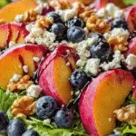 Blueberry Peach Feta Salad: A Refreshing Delight! 3 Blueberry Peach Feta Salad