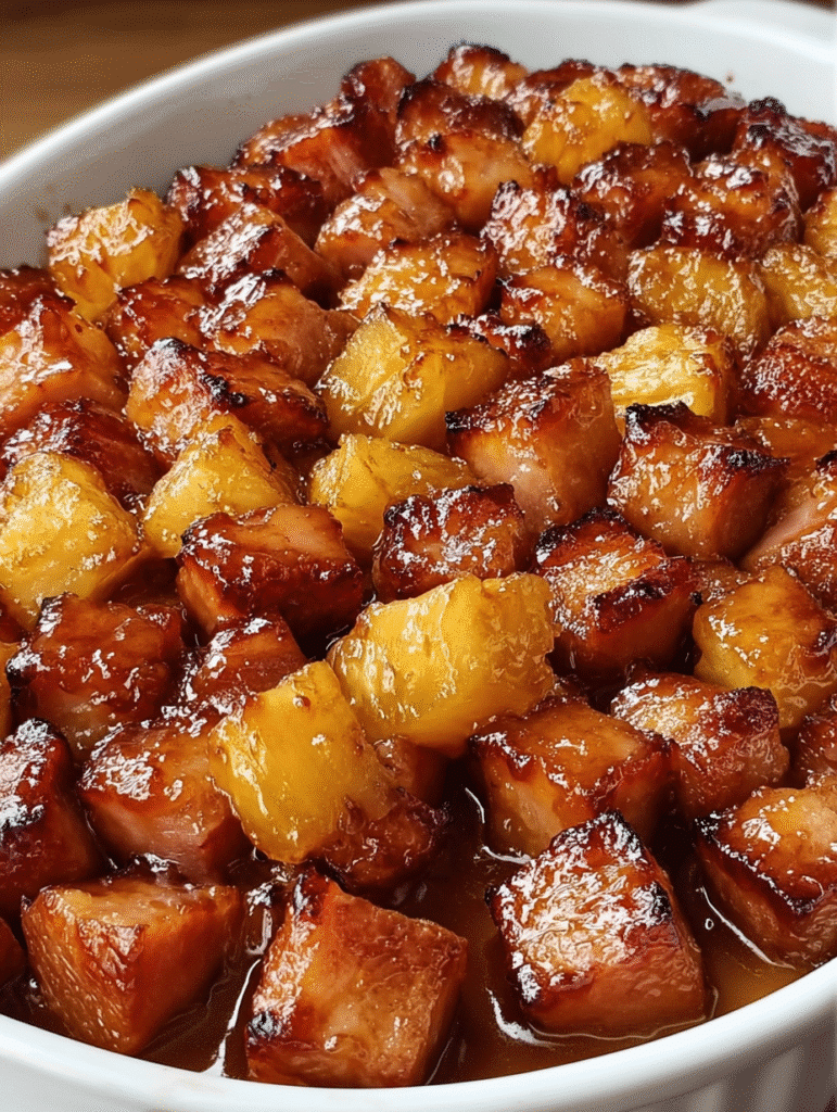 Brown Sugar Pineapple Ham Bake