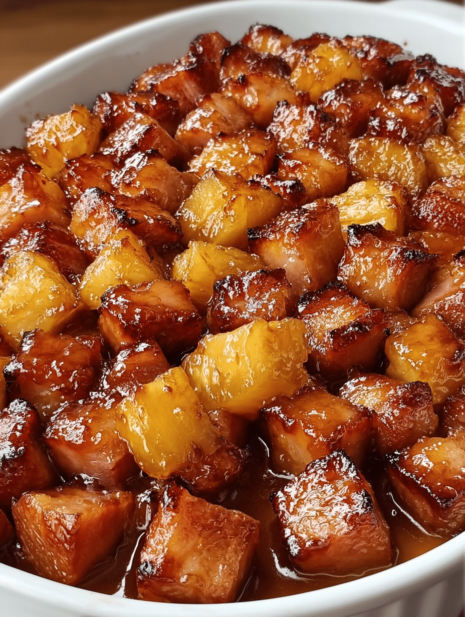 Brown Sugar Pineapple Ham Bake