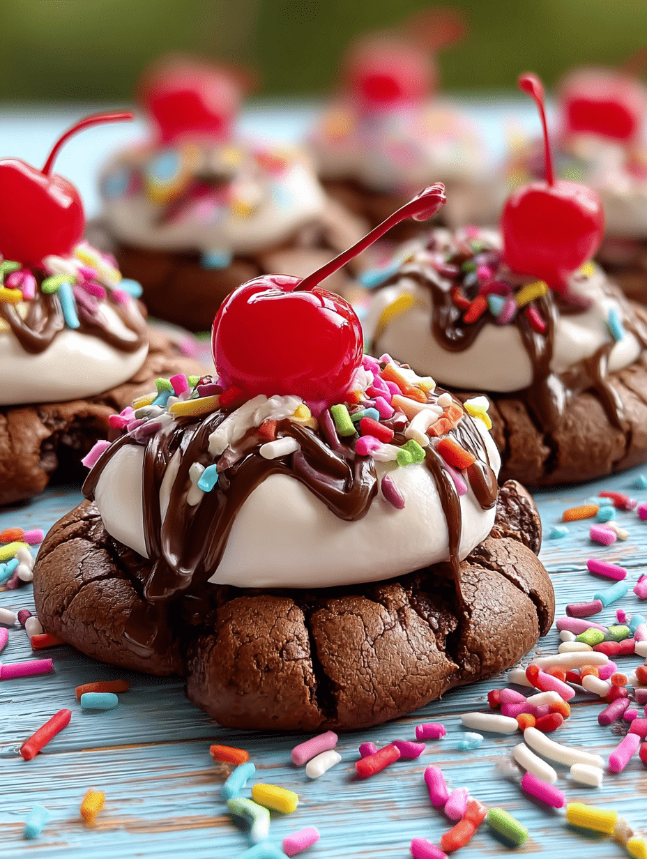 Brownie Sundae Cookies