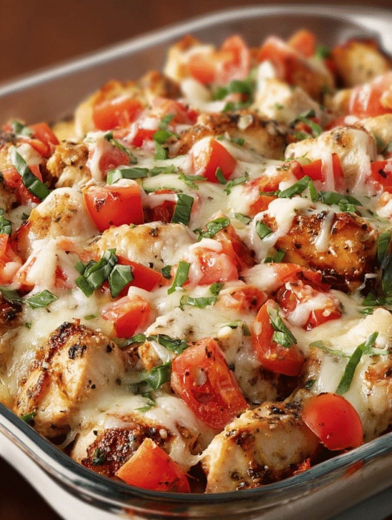 Bruschetta Chicken Bake