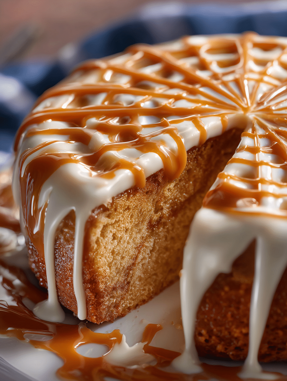 Caramel Drizzle Layer Cake