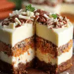 Carrot Cake Cheesecake with Creamy Topping is Irresistible! 3 Carrot Cake Cheesecake with Creamy Topping