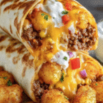 Cheesy Beef & Potato Burritos: Your Family's New Favorite! 6 Cheesy Beef & Potato Burritos