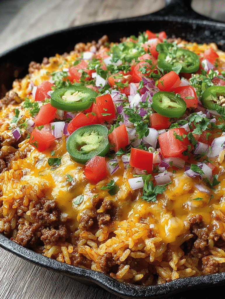 Cheesy Taco Rice Skillet Dinner: A One-Pan Delight! 5 Cheesy Taco Rice Skillet Dinner