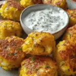 Cheesy Yellow Squash Tots with Zesty Yogurt Dip Delight! 3 Cheesy Yellow Squash Tots with Zesty Yogurt Dip
