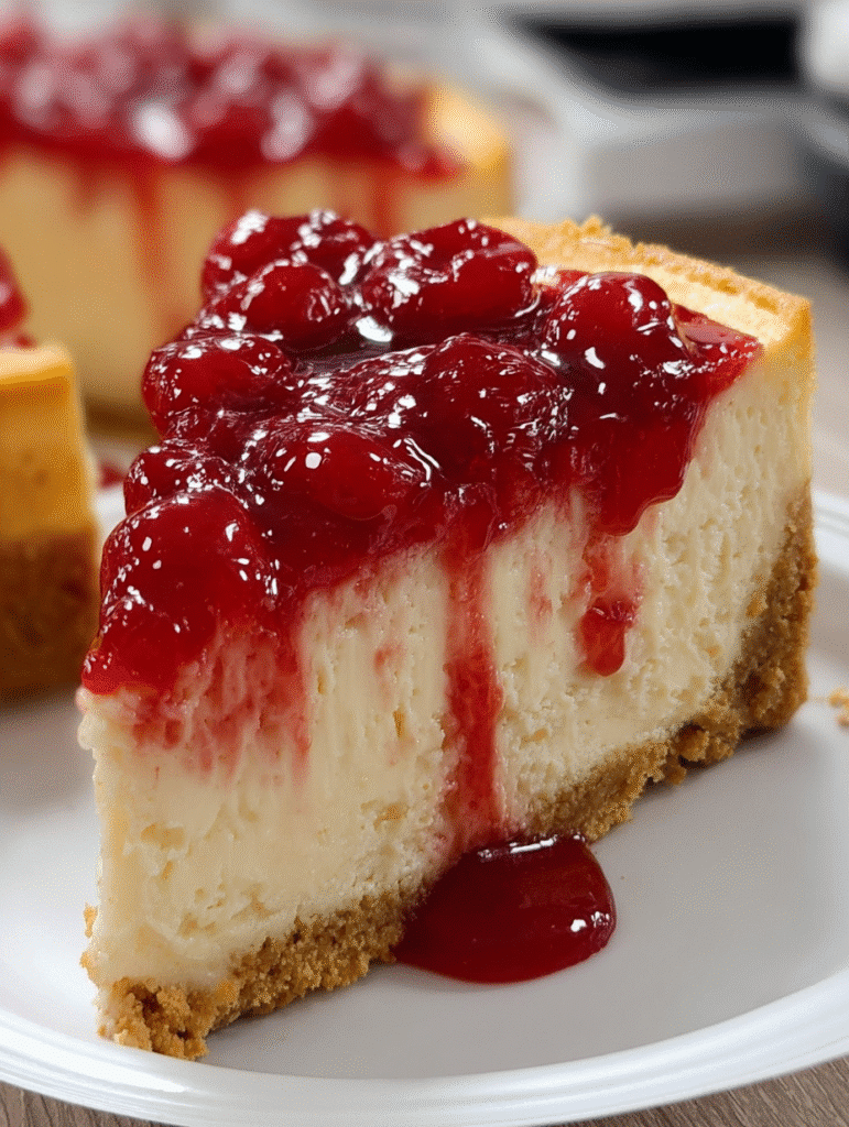 Classic Cherry Cheesecake