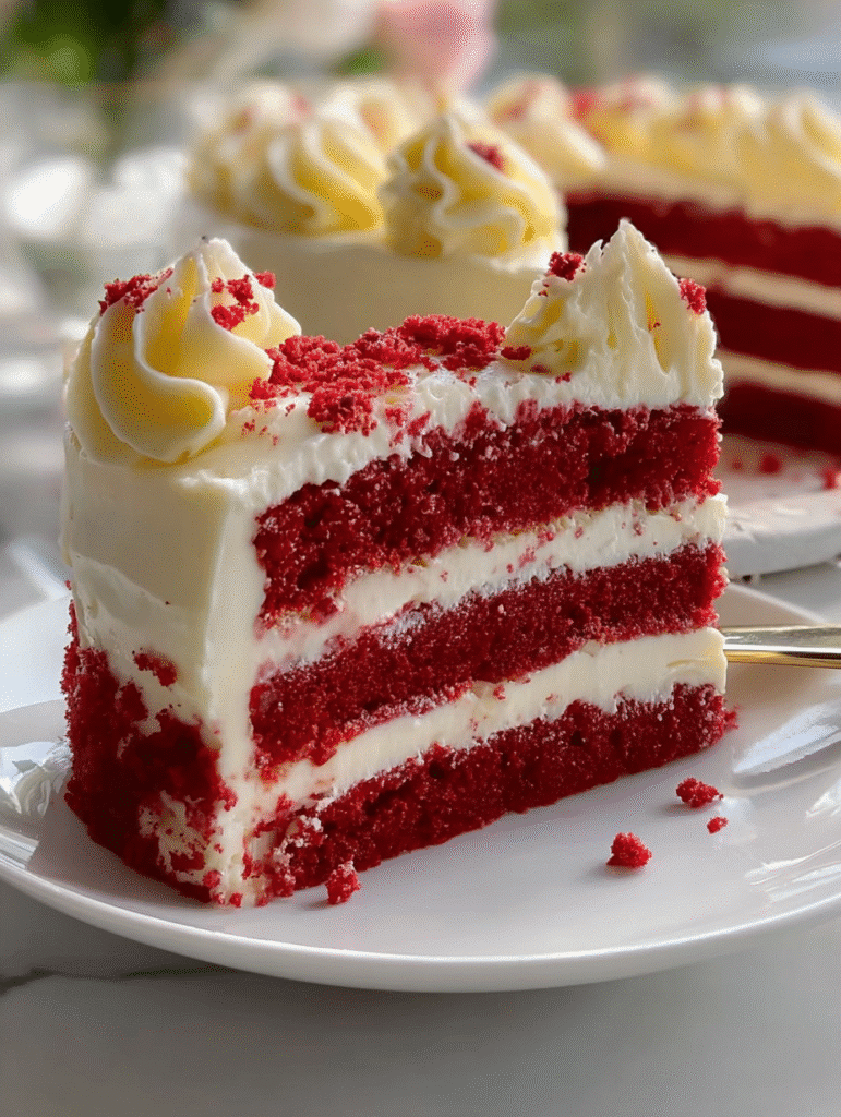 Classic Red Velvet Layer Cake with Cream Cheese Frosting