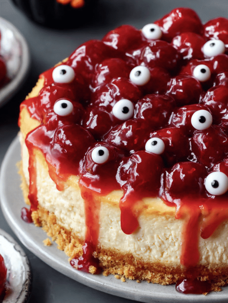 Creepy Eyeball Cheesecake