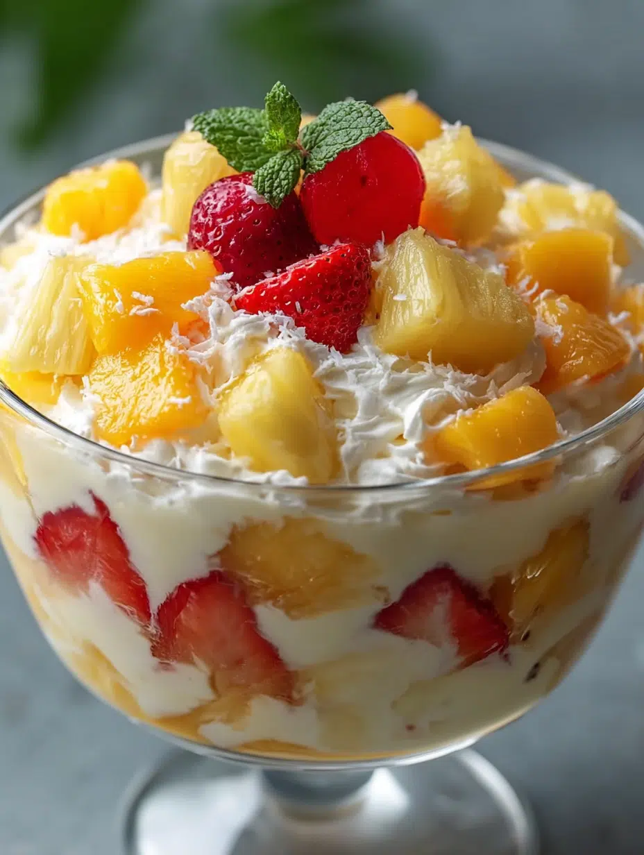 Easy Hawaiian Cheesecake Salad