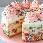 Funfetti Cheesecake with Cake Bottom