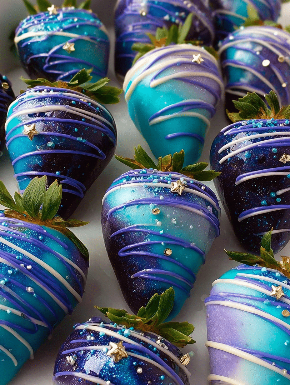 Galaxy Chocolate-Covered Strawberries