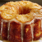 Golden Pineapple Upside-Down Bundt Cake