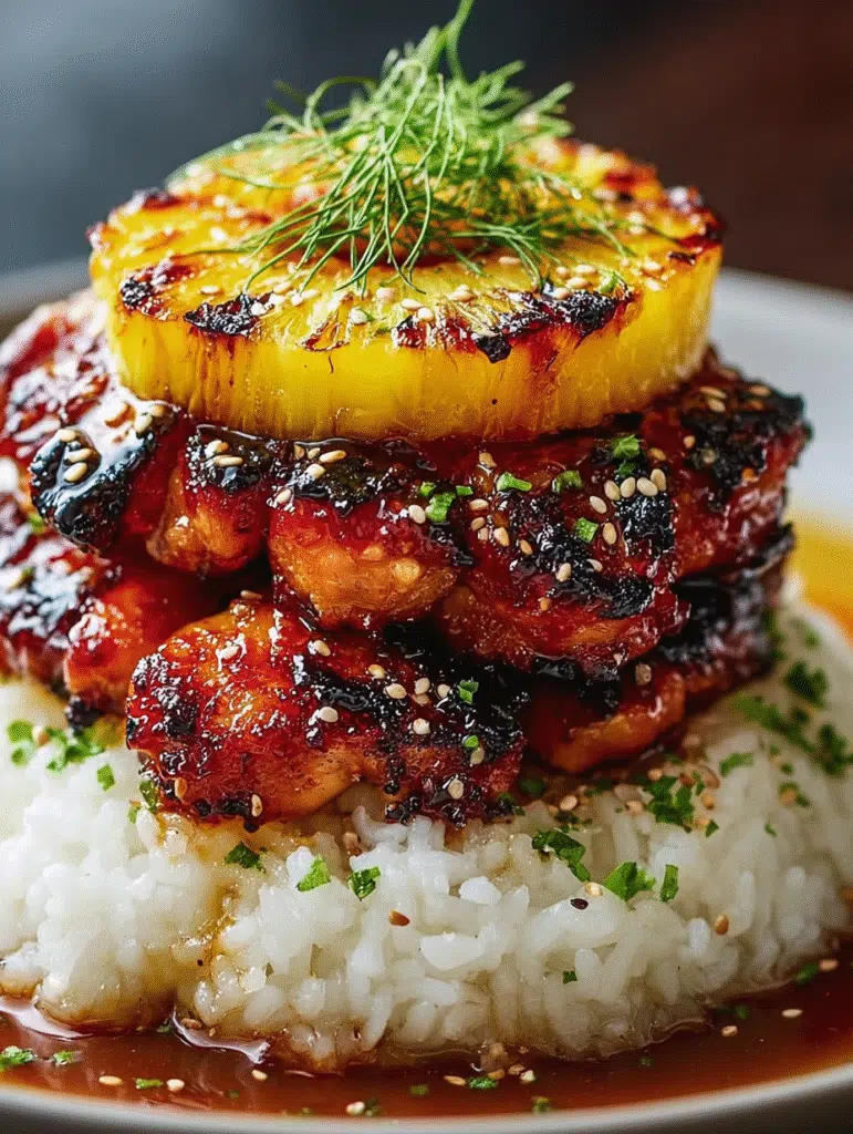 Hawaiian Huli Huli Chicken Stack: A Flavorful Recipe Delight 5 Hawaiian Huli Huli Chicken Stack