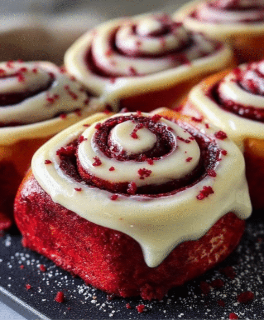 Heavenly Red Velvet Cinnamon Rolls are a must-try! 5 Heavenly Red Velvet Cinnamon Rolls