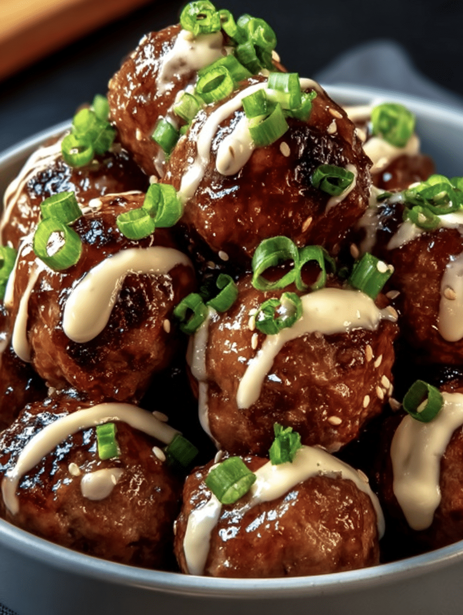 Korean BBQ Meatballs