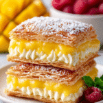 Mango Cream Puff Squares