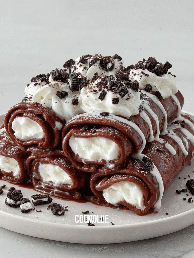 Oreo Cream Chocolate Roll-Ups
