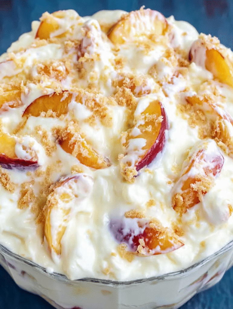 Peach Cheesecake Salad